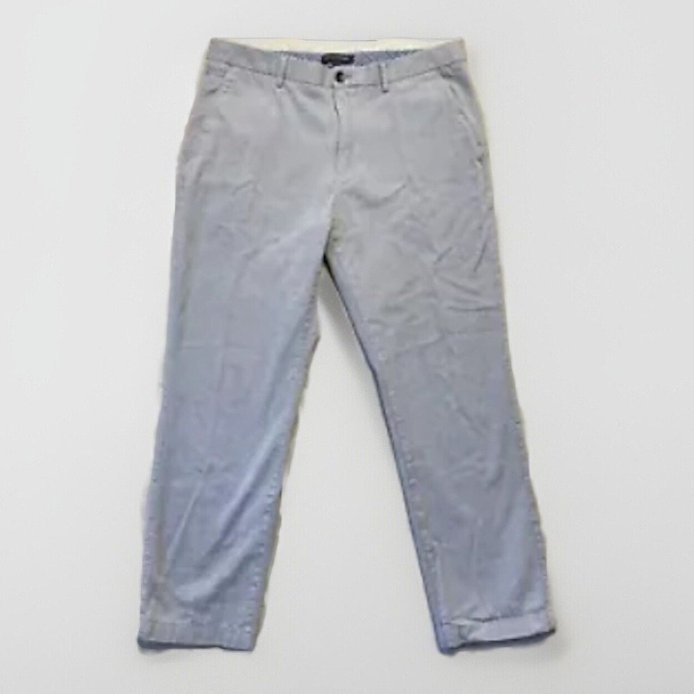 Banana‎ Republic Kentfield Pants Men 35x32 Gray Good Dress Slacks 0211